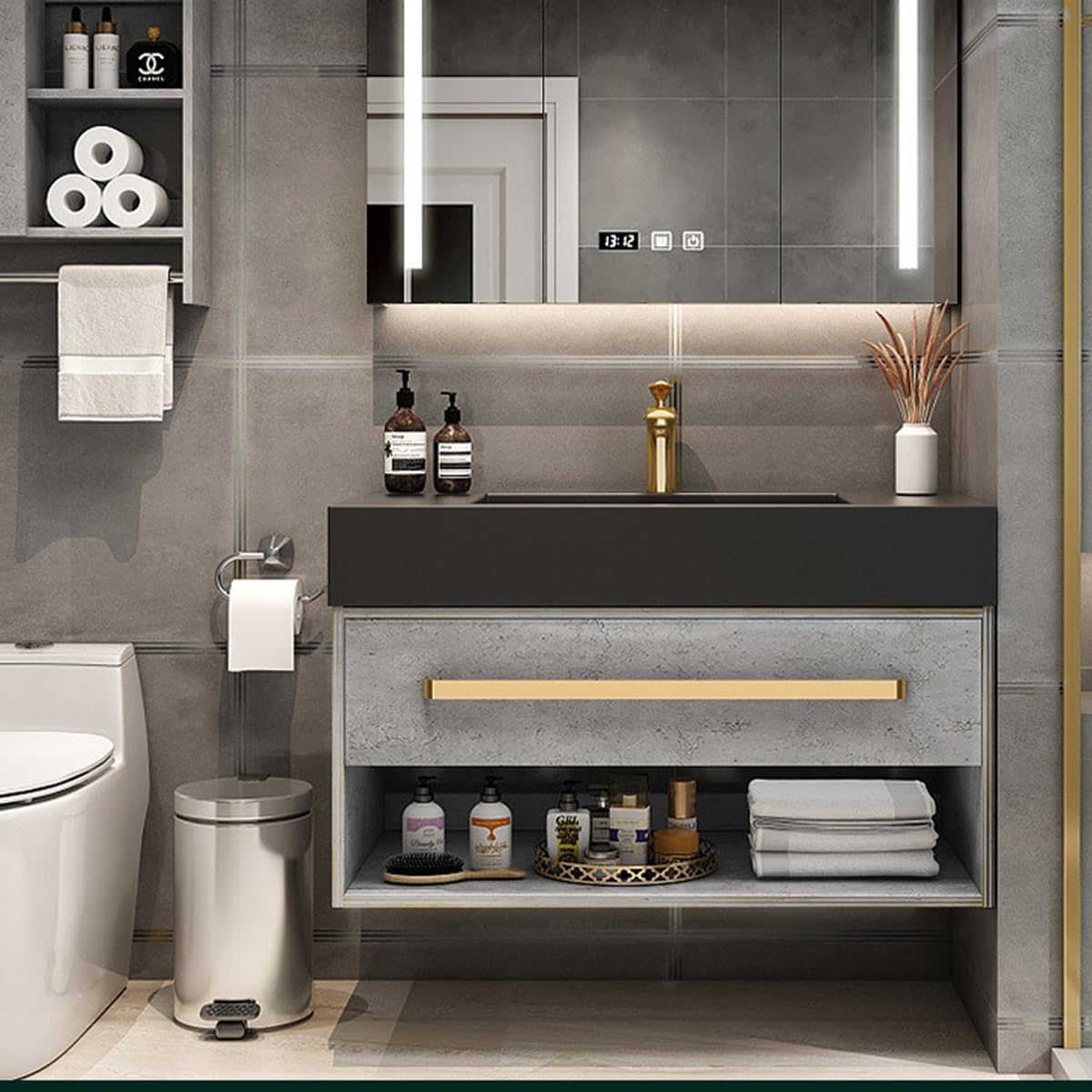 HASTHIP 5M Silver Tile Gap Tape, Home Tile Sticker Waterproof Tape PVC Self Adhesive Tape Metallic Ceramic Tile Gap Tape for Detailing Wall, Floor Tile Gap, Cabinetry (2.5CM*5M) HASTHIP 5M Silver Tile Gap Tape, Home Tile Sticker Waterproof Tape PVC Self Adhesive Tape Metallic Ceramic Tile Gap Tape for Detailing Wall, Floor Tile Gap, Cabinetry (2.5CM*5M)